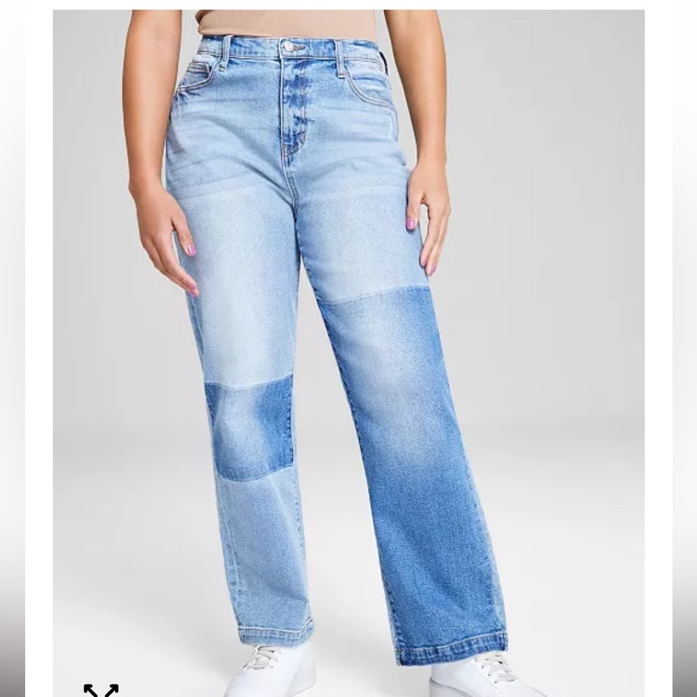 NWT And Now This Ultra High Rise Straight Denim Jeans